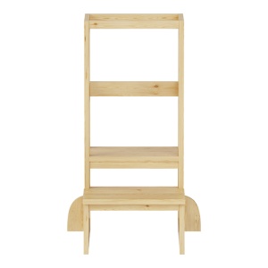 Turn de invatare pentru copii, din lemn Montessori Chiquel Natural 45.7x51x90 cm - Img 7