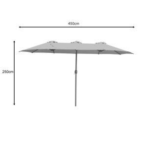 Umbrelă de grădină Dorizo Maro 4.5x2.5x260 cm - Img 2