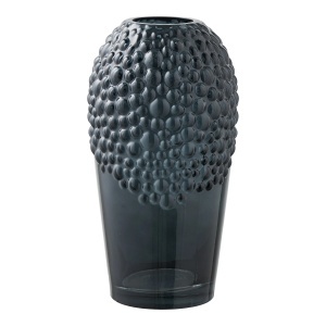 Vaza decorativa, Gri inchis, 14x14x25 cm - Img 3