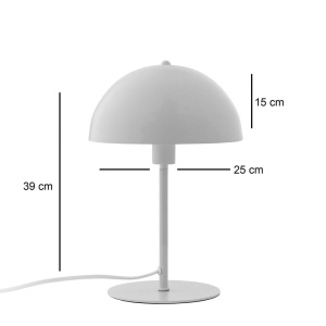 Veioza Desker E27 metal crem 25x25x39 cm - Img 3