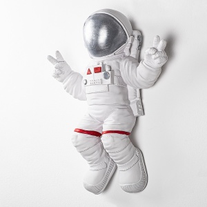 Accesoriu decorativ de perete Yak-001 Astronaut Alb 35x47x10 cm - Img 8
