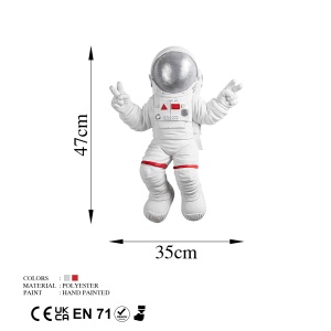 Accesoriu decorativ de perete Yak-001 Astronaut Alb 35x47x10 cm - Img 10