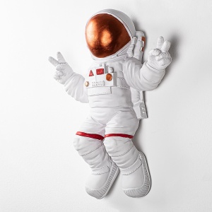 Accesoriu decorativ de perete Yak-001 Astronaut Caramiziu 35x47x10 cm - Img 8