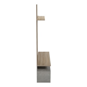 Ansamblu comoda TV Perlento Bej 140x41x219.5 cm - Img 6