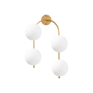 Aplica de perete Jewel Auriu 40x26x62 cm - Img 5