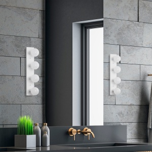 Aplica de perete Mirro Alb 10x10x60 cm - Img 4