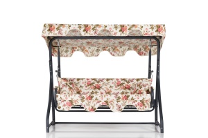 Balansoar cu 3 locuri Ruta 5 Multicolor 200x165x110 cm - Img 2