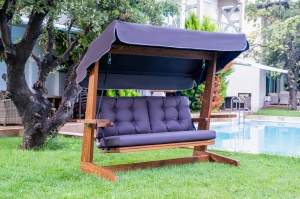 Balansoar cu 3 locuri Viva 2200 Antracit 220x100x175 cm - Img 3