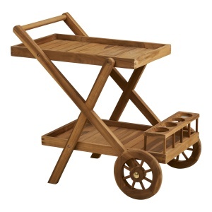 Bar mobil Pasaku, Natural, 50x86x81 cm