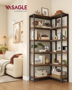 Biblioteca Barnet, Maro rustic, 102x24x175.2 cm - Img 2