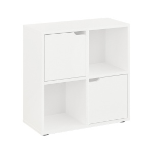 Biblioteca Bookel, Pako World, Alb, 59x27x60 cm