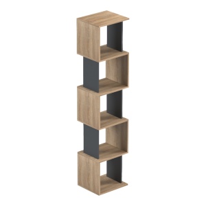 Biblioteca, Cubik, Sonoma, 30x35x161 cm - Img 5