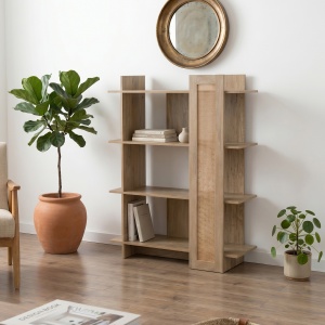 Biblioteca, Oslo, Stejar, 75x32x95 cm