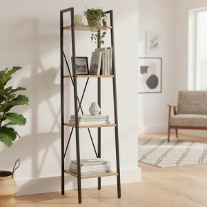 Biblioteca Ramon Natural-Negru 34x32x32x148 cm