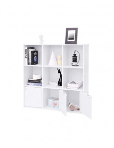 Biblioteca, Vasagle, 6 cuburi, Alb, LBC33WT, 97 x 97 x 29 cm - Img 7
