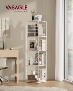 Biblioteca Vasagle Alb 43x43x158 cm - Img 2