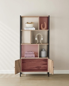 Biblioteca, Vasagle, Caramel, 154.5x74x30 cm - Img 5