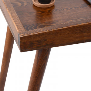 Birou Brady lemn de pin natural nuc 119x59x75cm - Img 4