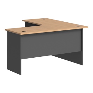 Birou coltar Fesialo, Antracit, 150x150x75 cm - Img 4