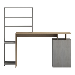 Birou cu biblioteca Meza Pako World Sonoma 146.3x55x128.8 cm - Img 2