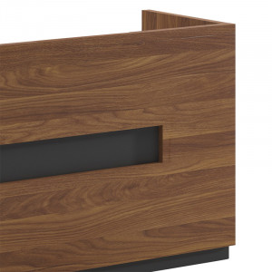 Birou de receptie Oscar nuc - antracit 180x65x76cm - Img 4