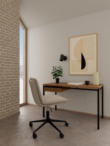 Birou Neptun, Negru, 77.1x110x50 cm - Img 6