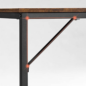 Birou, Vasagle, Negru , 140x60x75 cm - Img 4