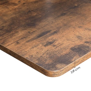 Blat birou, Songmics, Negru , 120x60x1.8 cm - Img 3