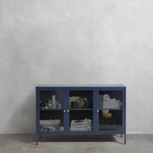 Bufet BRONCO, Albastru, 40x85x132 cm