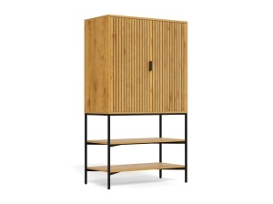 Cabinet Jaipur V1, Natural, 140x80x40 cm - Img 6