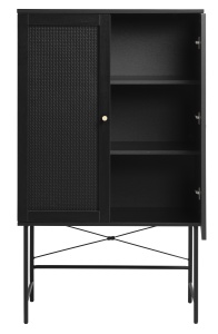 Cabinet PENSACOLA, Negru, 40x135x80 cm - Img 4