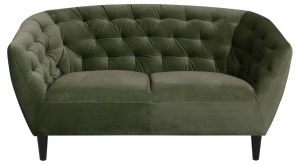 Canapea 2 locuri Ria, Verde, 78x150x84 cm - Img 3