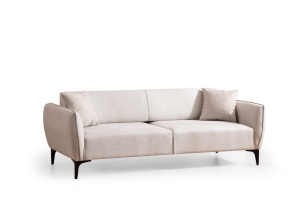 Canapea 3 locuri Belissimo Bej 220x67x95 cm - Img 6