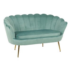 Canapea cu 2 locuri Daimon Verde deschis 134x70x77 cm