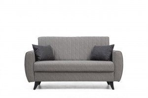 Canapea extensibila 2 locuri Nabulsi Gri 127x46 cm - Img 4