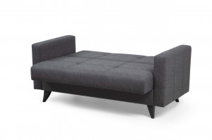 Canapea extensibila 2 locuri Nabulsi Gri inchis 127x46 cm - Img 7