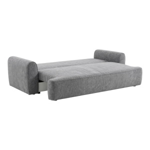 Canapea extensibila 3 locuri cu spatiu de depozitare Storida, Gri, 94x255x92 cm - Img 4