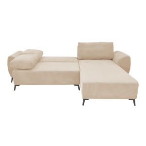 Canapea extensibila 3 locuri, Pako World, Textil, Bej, 286x204x93 cm - Img 3