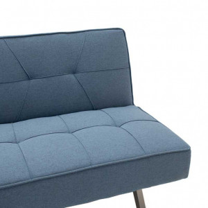 Canapea extensibila 3 locuri Travis cu material textil de culoare albastru deschis 175x83x74cm - Img 6
