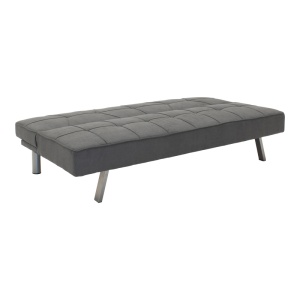 Canapea extensibila 3 locuri Travis cu tesatura gri inchis 175x83x38+ cm - Img 2
