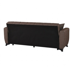 Canapea extensibila cu 3 locuri si spatiu de depozitare, Modesto, Pako, Maro 213x84x86 cm - Img 6
