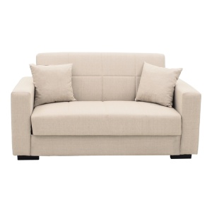 Canapea extensibila living cu spatiu de depozitare Vox, Bej, 180x75x85 cm - Img 4