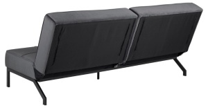 Canapea extensibila Perugia, Gri, 87x198x95 cm - Img 6