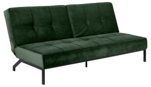 Canapea extensibila Perugia, Verde, 87x198x95 cm - Img 4