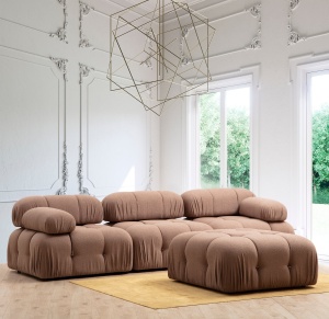 Canapea modulara Bubble 1R Maro 95x95x75 cm - Img 4