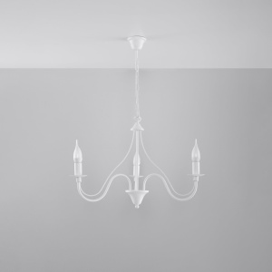 Candelabru 3 Minerwa Alb 60x60x80 cm - Img 2