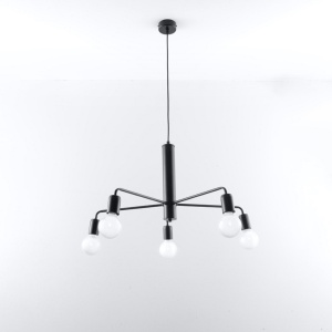 Candelabru 5 Duomo Negru 60x60x85 cm - Img 2