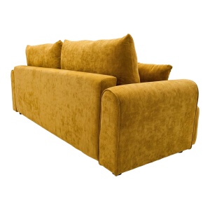 Coltar extensibil 3 locuri si spatiu de depozitare Storida, Galben, 94x255x92 cm - Img 5