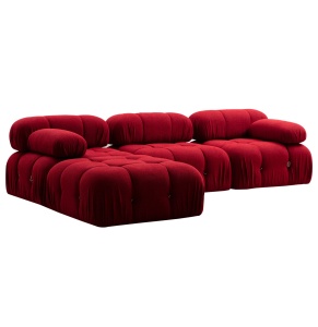 Colțar modular Bubble Rosu 288x190x75 cm - Img 14