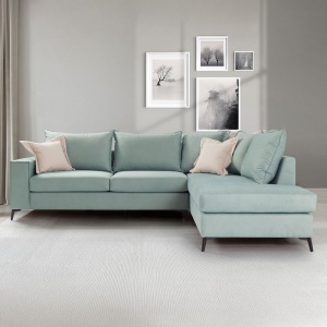 Coltar Stanga Boston Ciel - Crem 290x235x95 cm